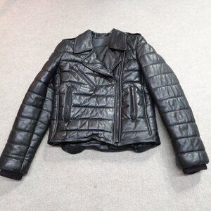 Alexander Wang  X H&M  Black Quilted Leather Jacket